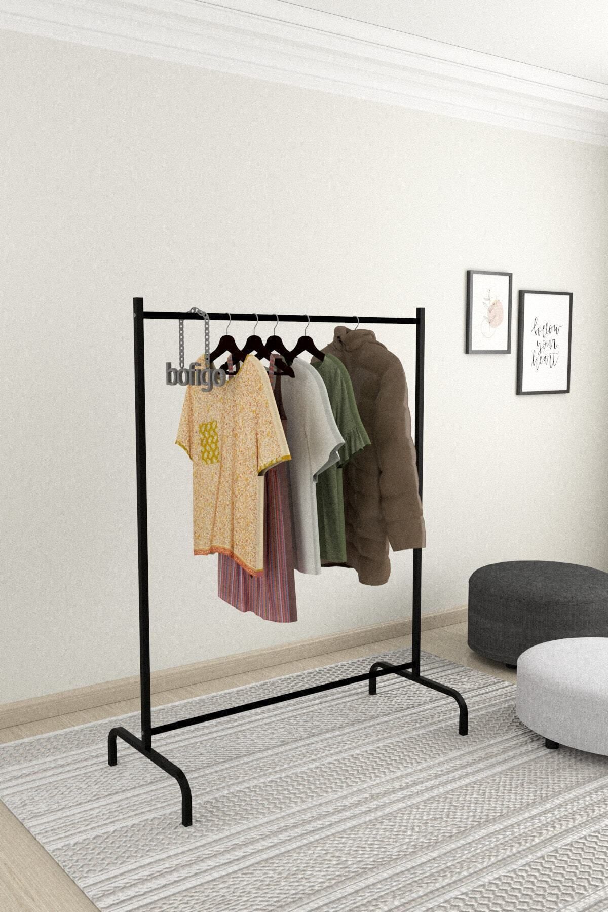 Konfeksiyon Askısı Ayaklı Askılık Elbise Askılığı